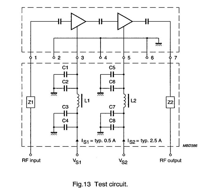 BGY132 test circuit