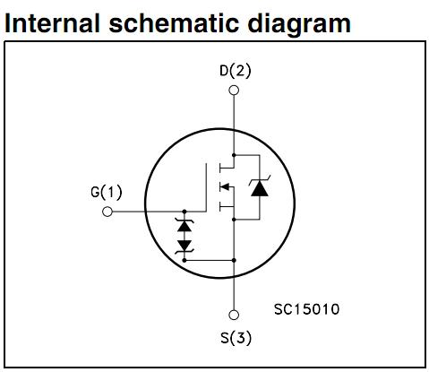 STW12NK90Z internal schematic diagram