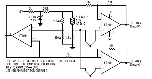 LT1014IN circuit diagram