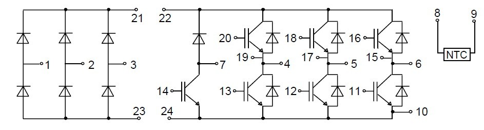 BSM10GP120 circuit diagram