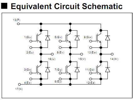6MBI35S120 equivalent circuit schematic