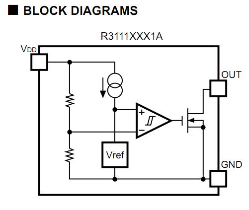 R3111N311A-TR block diagram