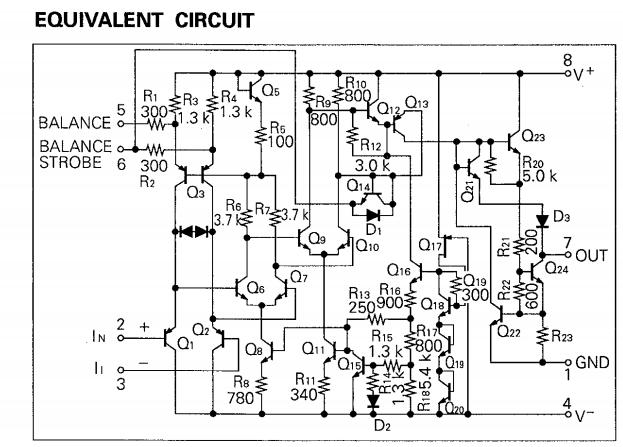 UPC311G2-T1 euqivalent circuit