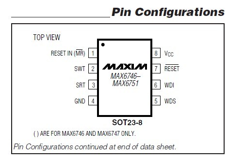 MAX6749KA+T pin configuration