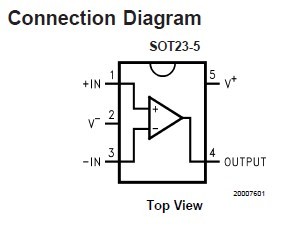 LM321MFX connection diagram