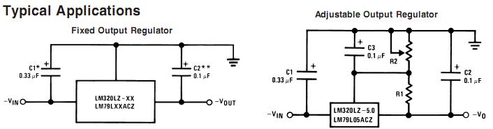 LM7905CT typical applications