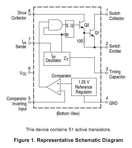 MC33063AP1 schematic diagram