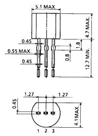 2SA1015-GR package dimensions