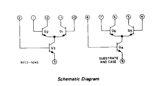 CA3026 schematic diagram