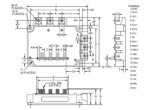 PM100RLA120 circuit diagram