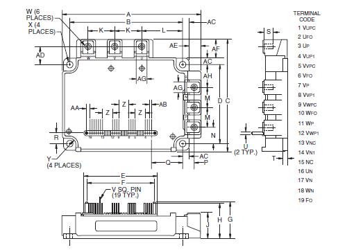 PM100CLA120 circuit diagram