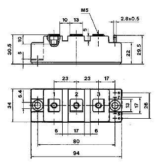 SKM300GB123DH6 circuit diagram