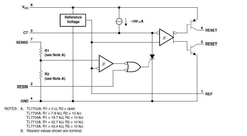  TL7705ACDR block diagram