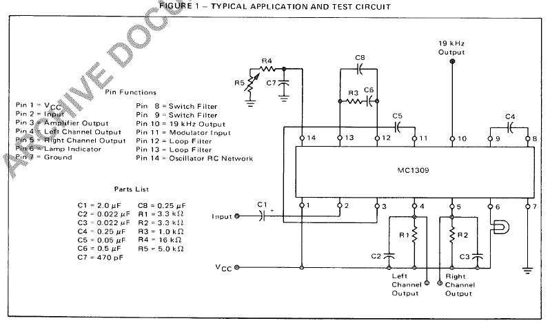 MC1309P circuit diagram
