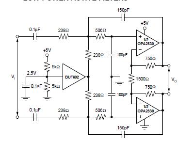 OPA2830 circuit diagram