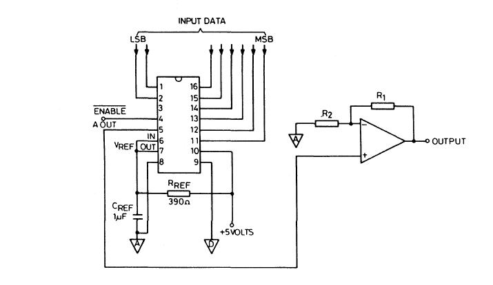 ZN428J8 unipolar operation - basic circuit