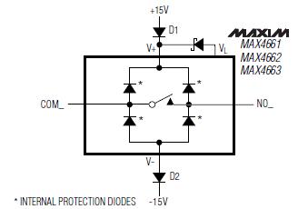 MAX4661EAE circuit diagram