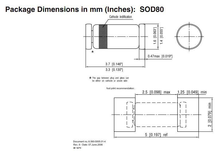 LL103B-GS08 package dimensions