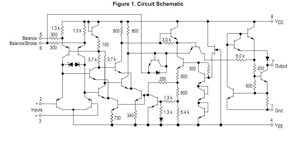 LM311N circuit schematic