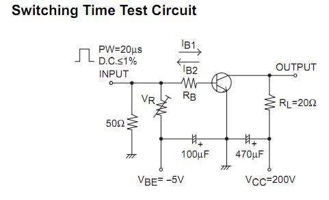 2SC5967 switching time test circuit