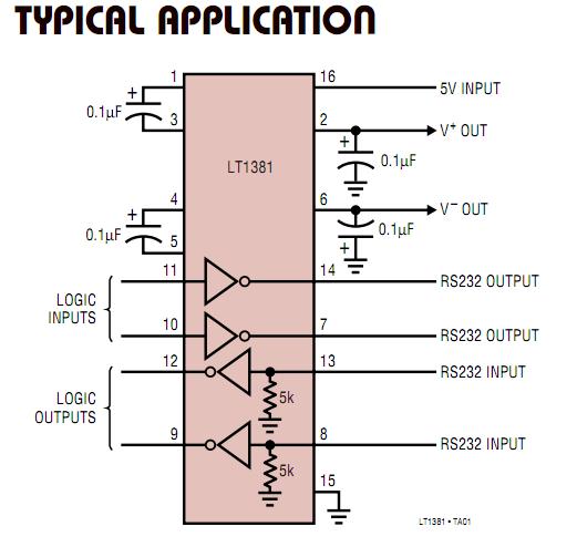 LT1381CS typical application