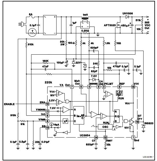 UC3854N circuit diagram