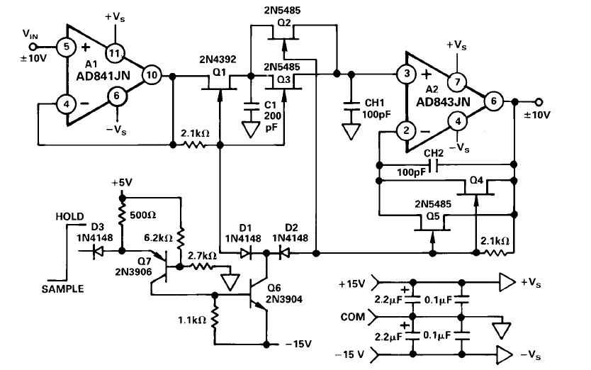 AD843JN circuit dragram