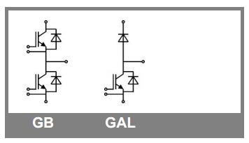 skm600gb126d circuit diagram