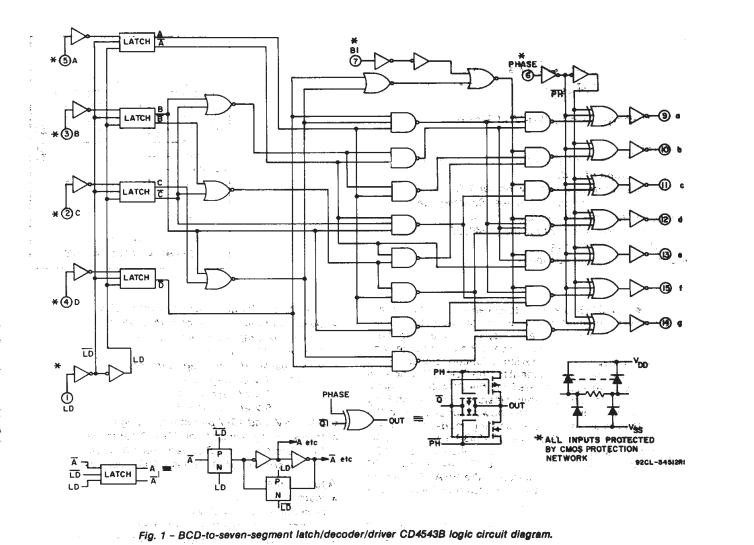 CD4543 circuit diagram