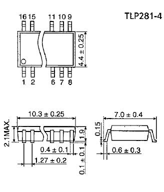 TLP281-4 block diagram