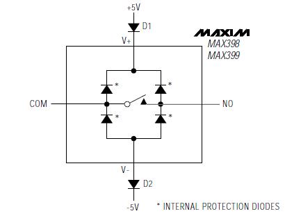 MAX398CPE circuit diagram