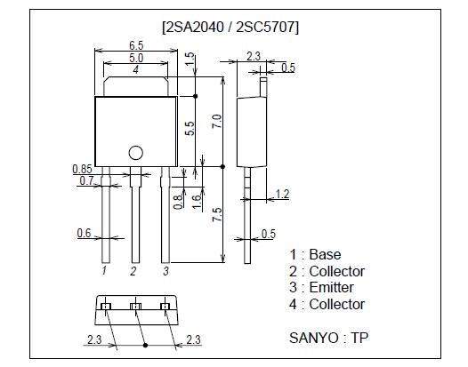 2SC5707 Package Dimensions