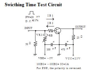 2SC5706 Switching time test circuit