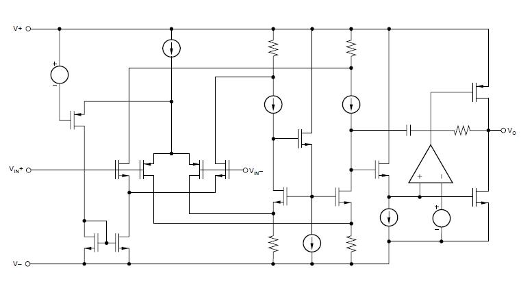 OPA704PA block diagram