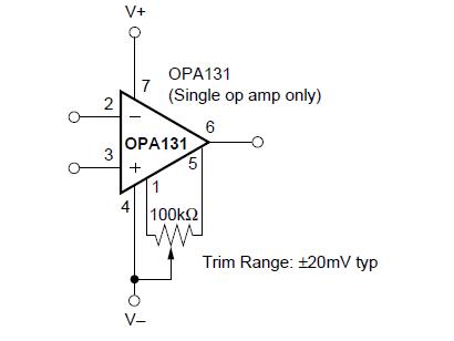 OPA2131UA circuit diagram