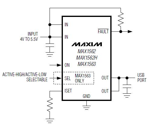 MAX1562HESA+ circuit dragram
