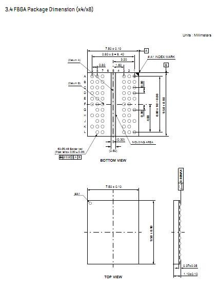 K4T1G164QF-BCF7 dimensions
