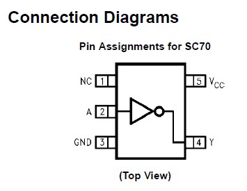 NC7SP04P5X connection diagram