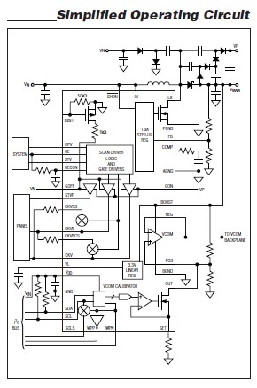 MAX8798ETX+ simplified operating circuit