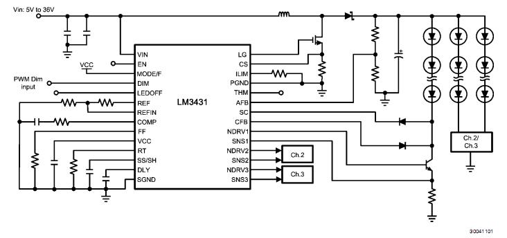 LM343H block diagram