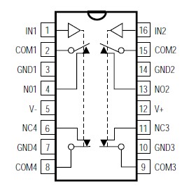 MAX4546EEE+ diagram