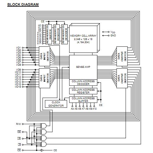 TC554161AFTI85L block diagram