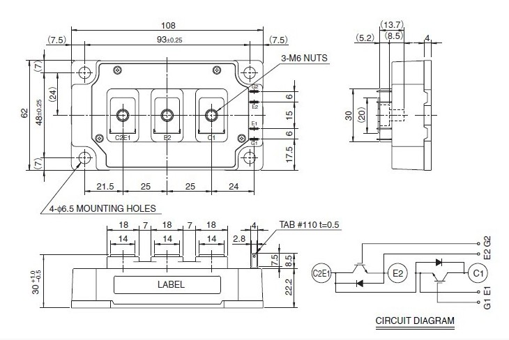 CM300DY-24A circuit diagram