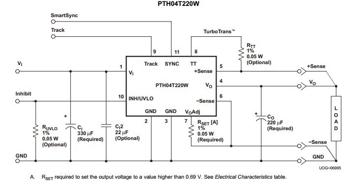 PTH04T220WAD circuit diagram