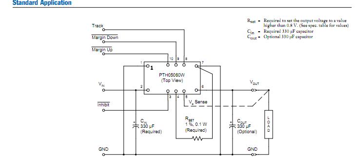PTH05060WAD circuit diagram