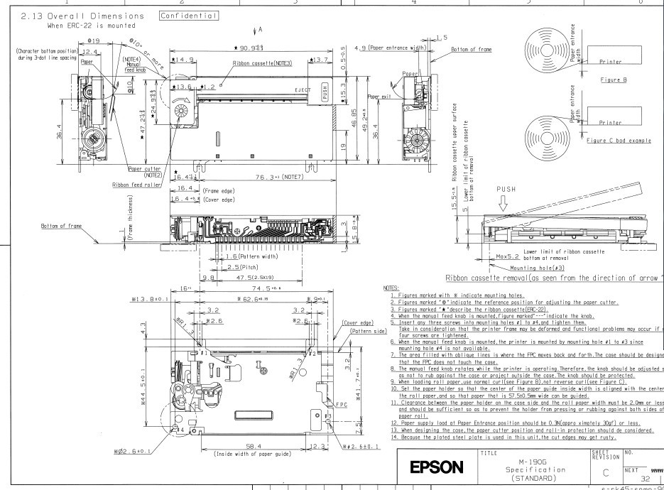 M-190 dimensions