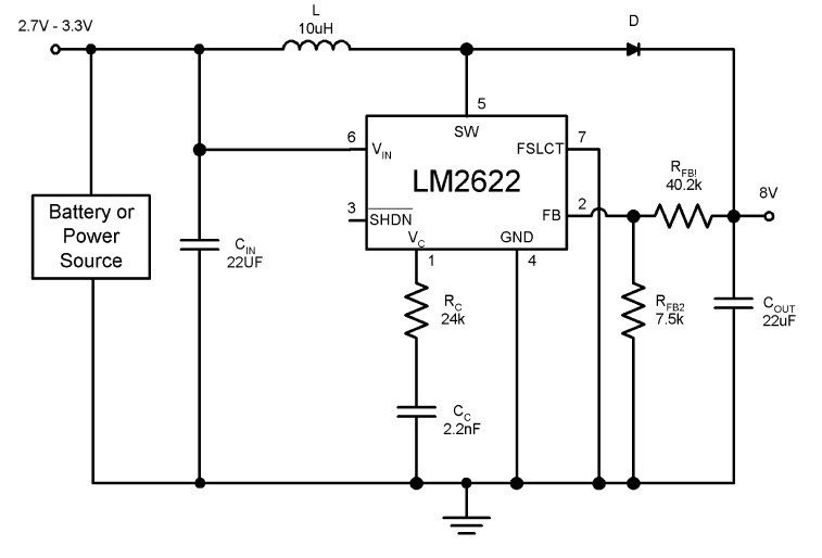 LM2621MM/NOPB block diagram