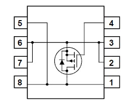 SI6433DQ-T1-E3 diagram