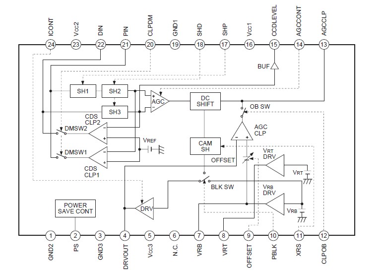 CXA2096N circuit diagram