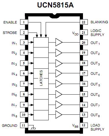 UCN5815A block diagram